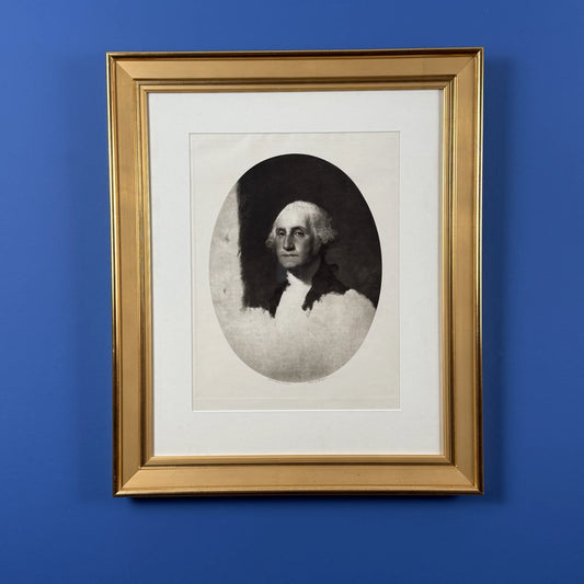 Print of Gilbert Stuart's George Washington — In a gold frame