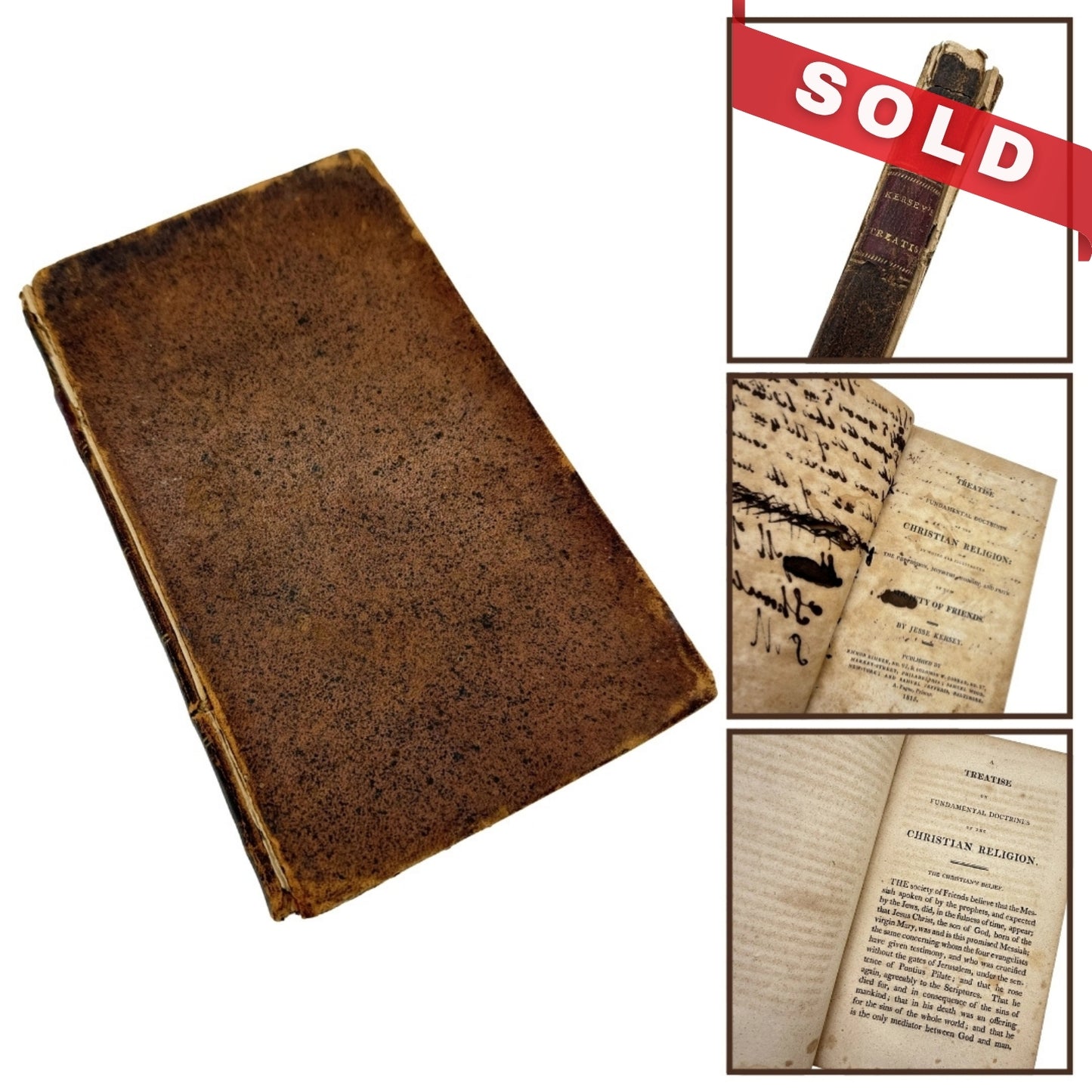 Quaker publication — 1815 — "Treatise on Fundamental Doctrines of the Christian Religion" by Jesse Kersey