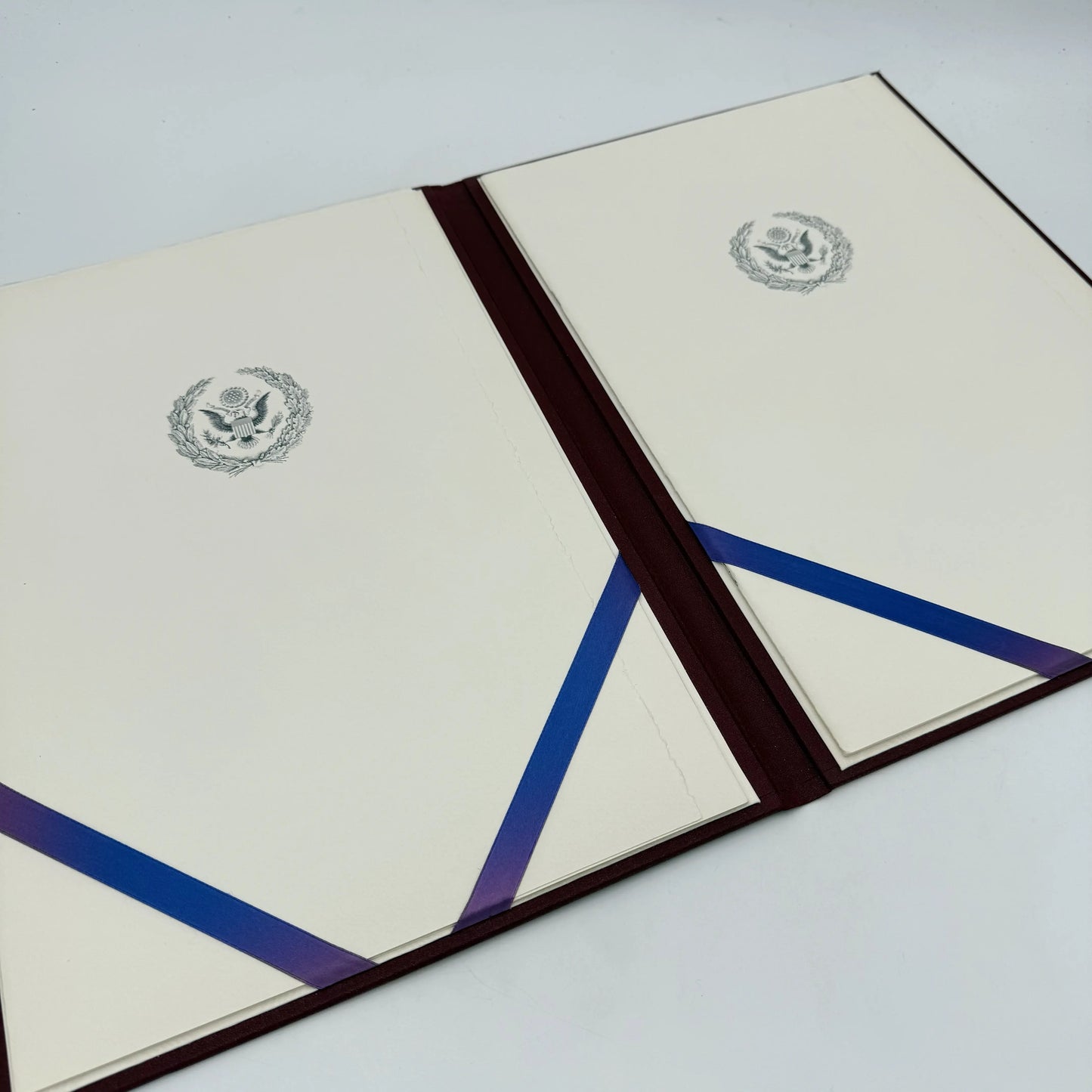 1981 Presidential Inauguration Luncheon Folio with Address of Ronald Reagan — Owned by the White House Curator