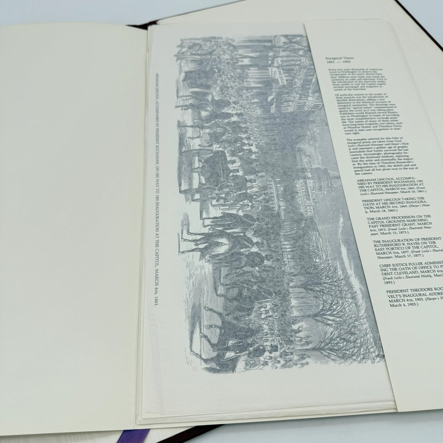1981 Presidential Inauguration Luncheon Folio with Address of Ronald Reagan — Owned by the White House Curator