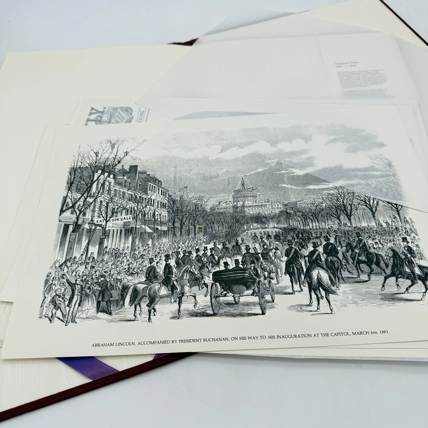 1981 Presidential Inauguration Luncheon Folio with Address of Ronald Reagan — Owned by the White House Curator