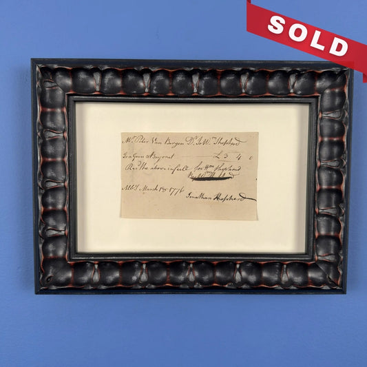 Receipt for purchase of gun and bayonet — March 18, 1776
