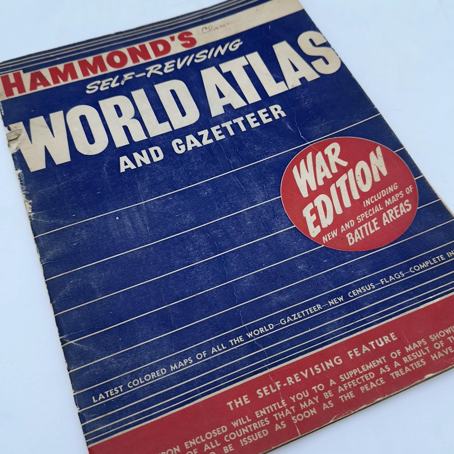 Hammond's Self-Revising World Atlas and Gazetteer—War Edition