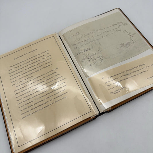 Revolutionary War document portfolio with seven original signed documents