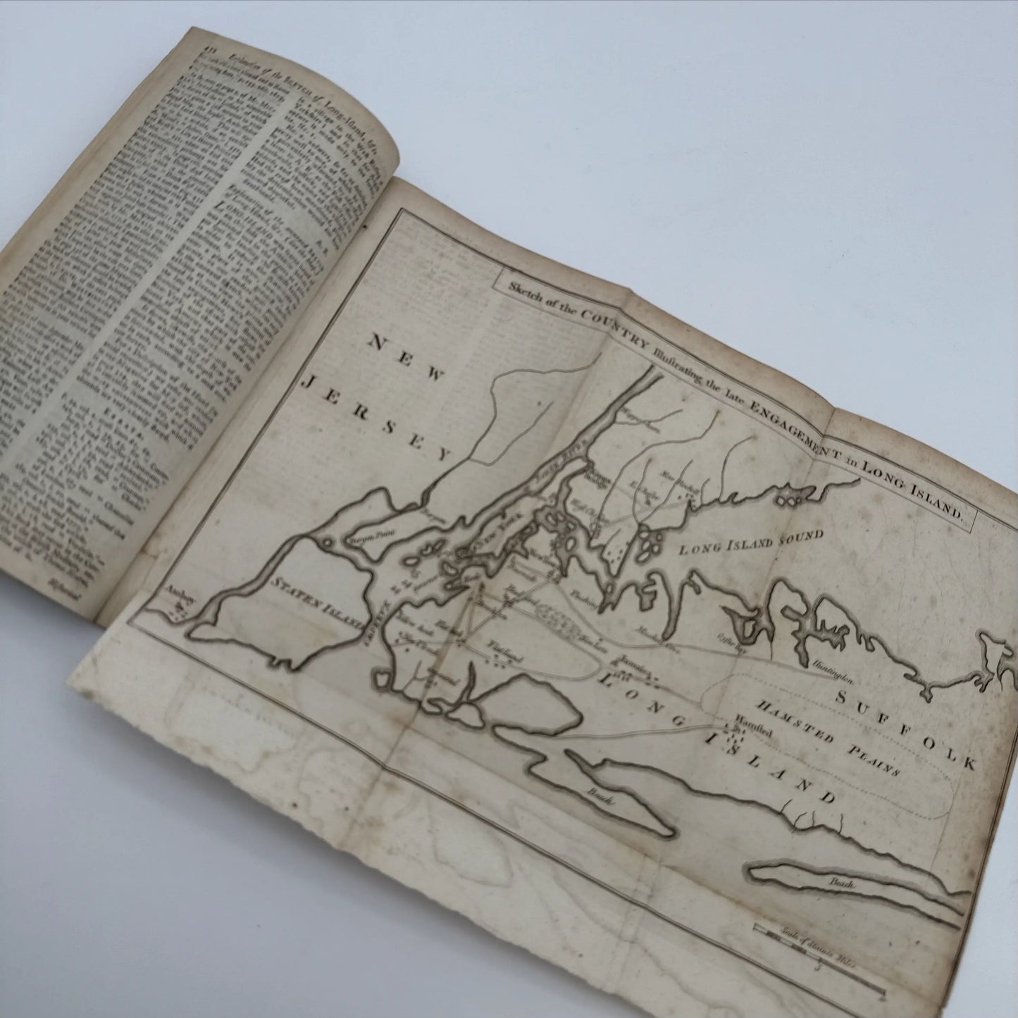 1776 Gentleman's Magazine for October and Supplement for the Year 1776, with folding map Illustrating the late Engagement in Long Island