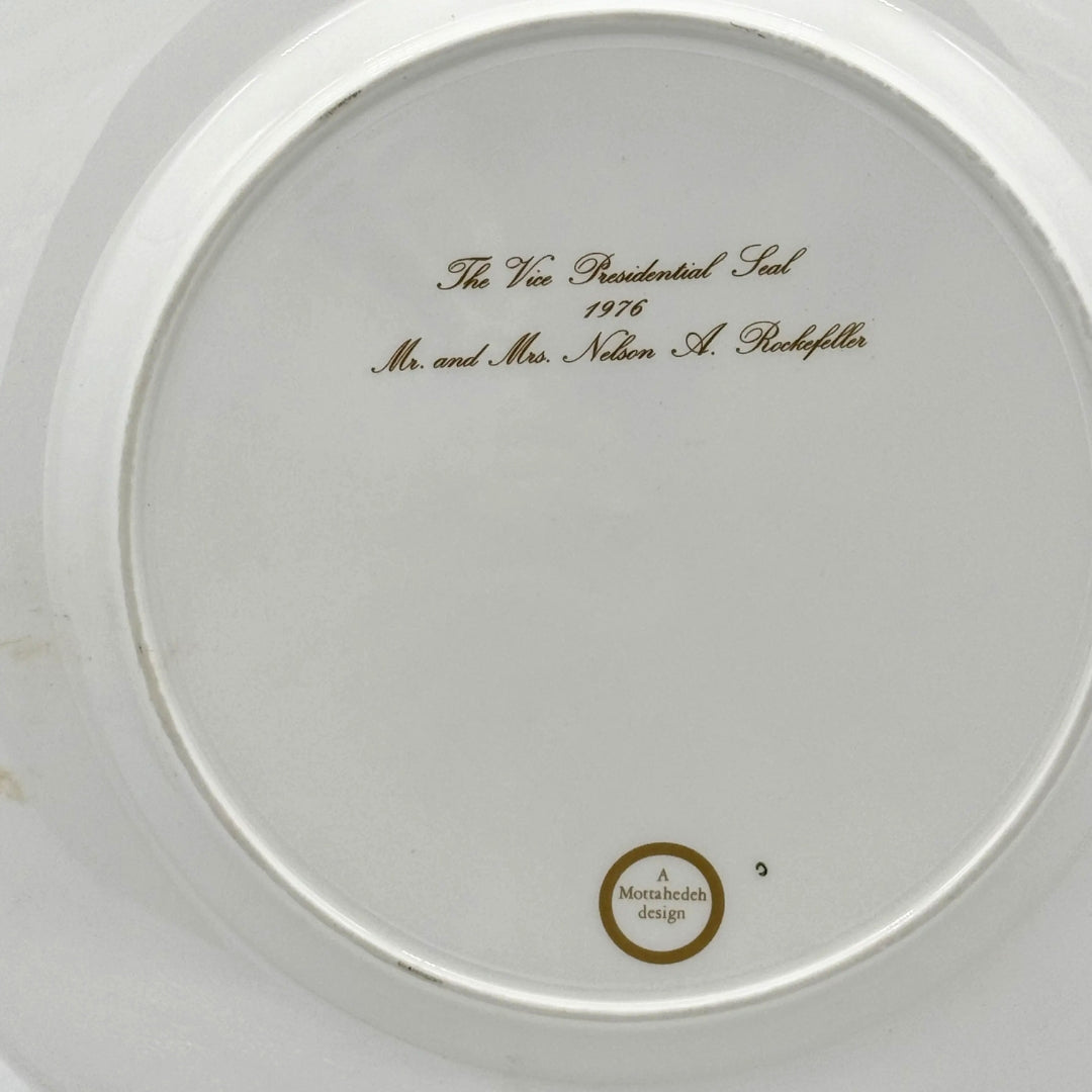 Nelson Rockefeller Vice Presidential Seal Plate — 1976