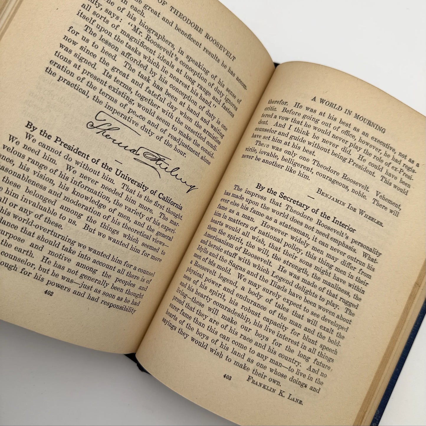 "The Life and Work of Theodore Roosevelt" by Thomas H. Russell — First edition — 1919