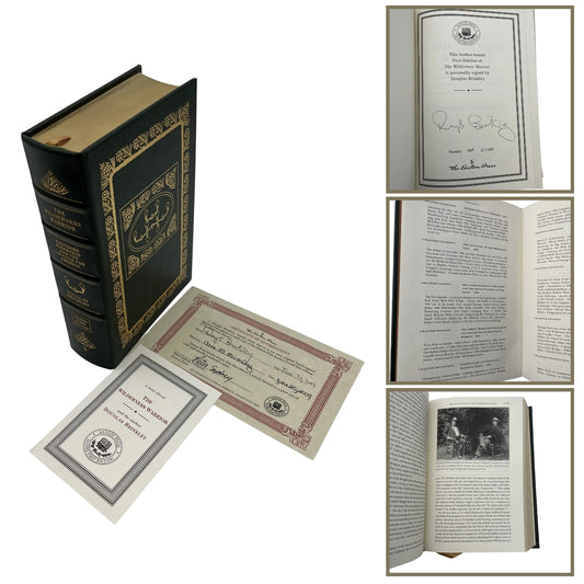 "Theodore Roosevelt and the Crusade for America" Signed by Douglas Brinkley - Leather-bound, gilt-edged Easton Press edition