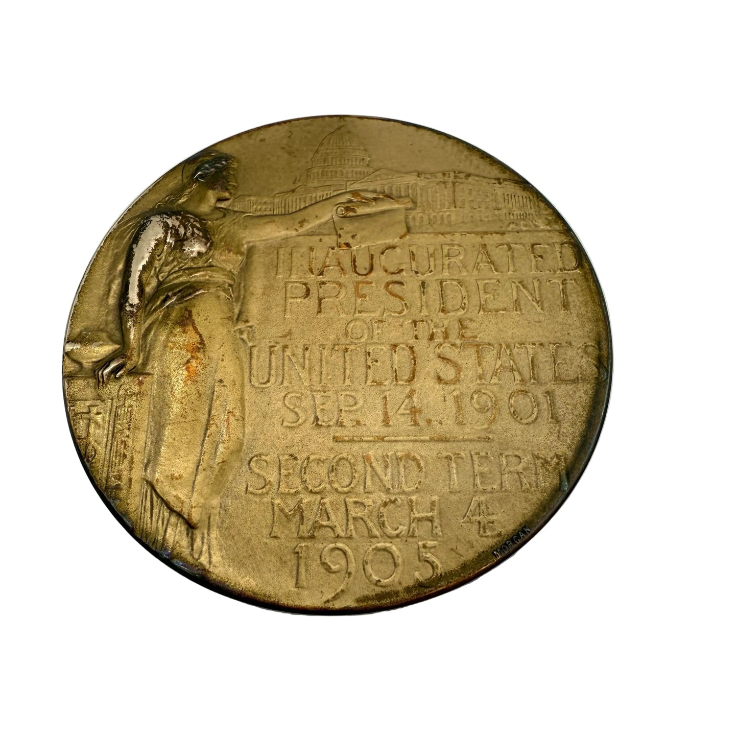 Teddy Roosevelt Second Inaugural Medal with original case and insert