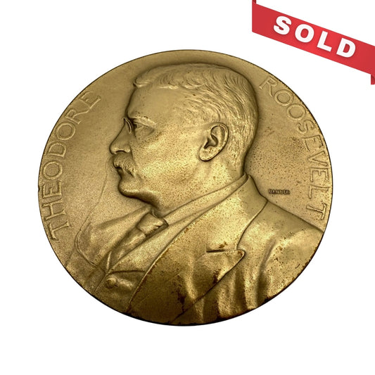 Teddy Roosevelt Second Inaugural Medal with original case and insert
