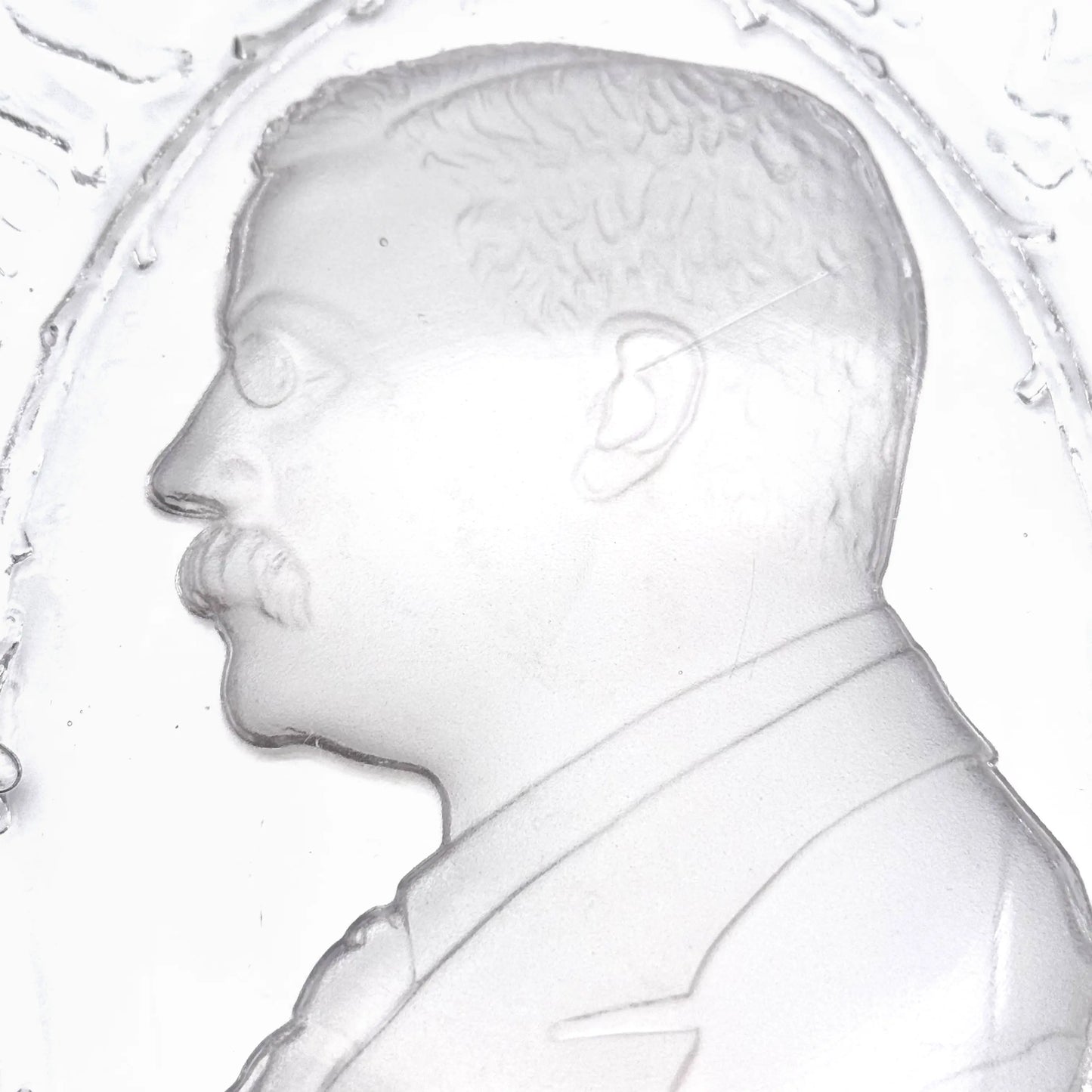 Teddy Roosevelt Portrait "A Square Deal" Oval plates — c. 1904