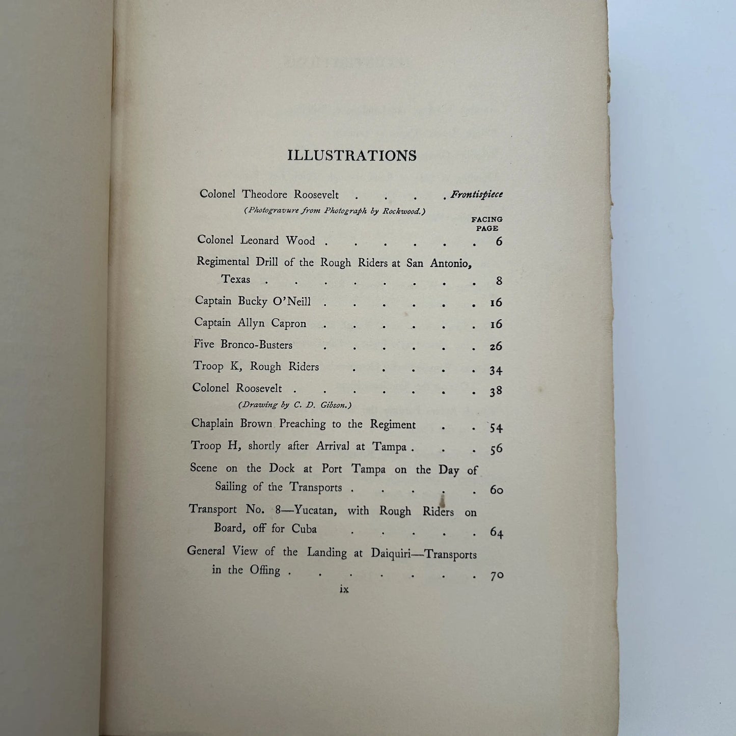 Theodore Roosevelt's "The Rough Riders"— First edition — 1899