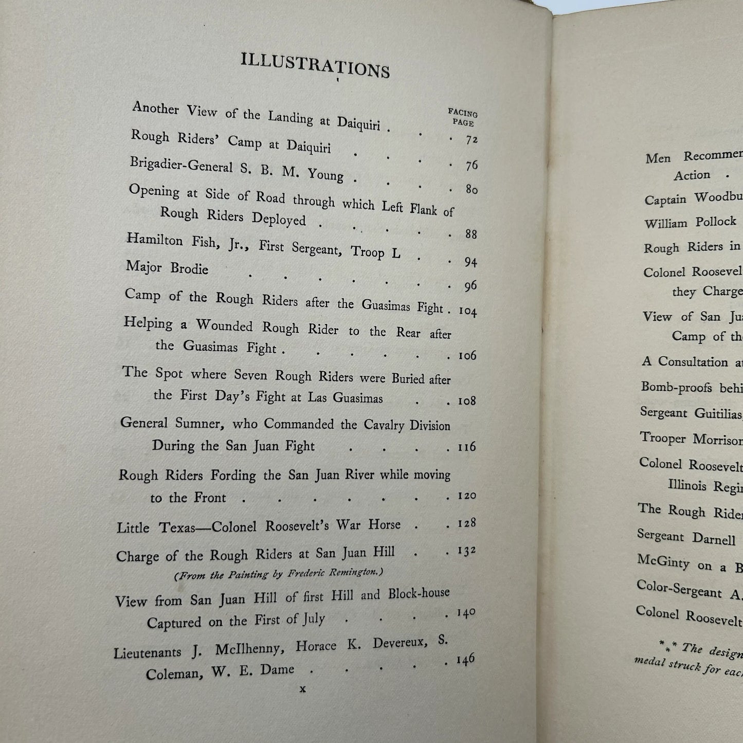 Theodore Roosevelt's "The Rough Riders"— First edition — 1899