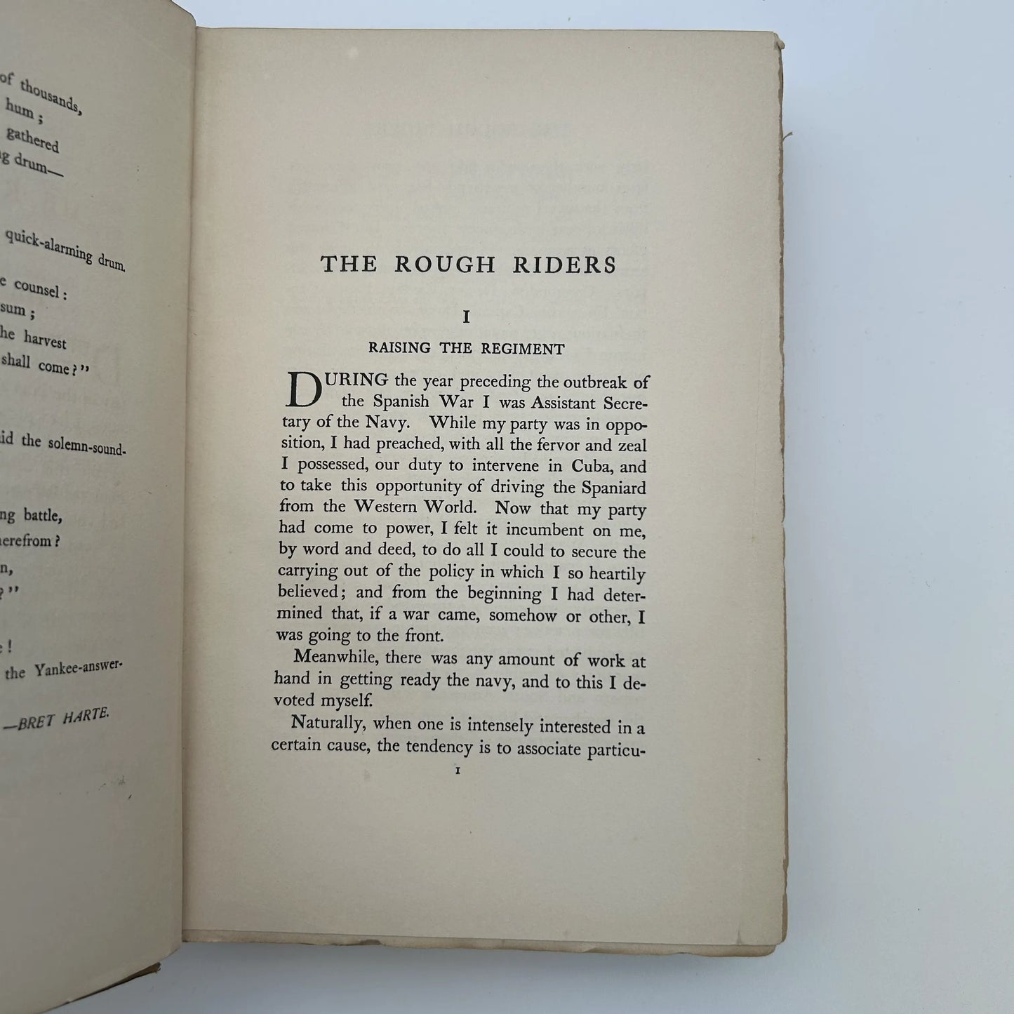 Theodore Roosevelt's "The Rough Riders"— First edition — 1899