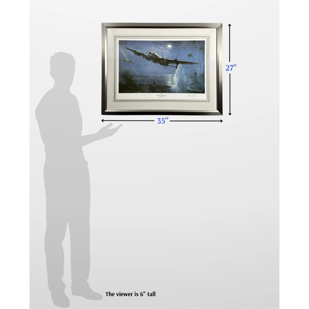 "Royal Air Force Dambusters" by Melvyn Buckley — Signed and framed, with Certificate of Authenticity