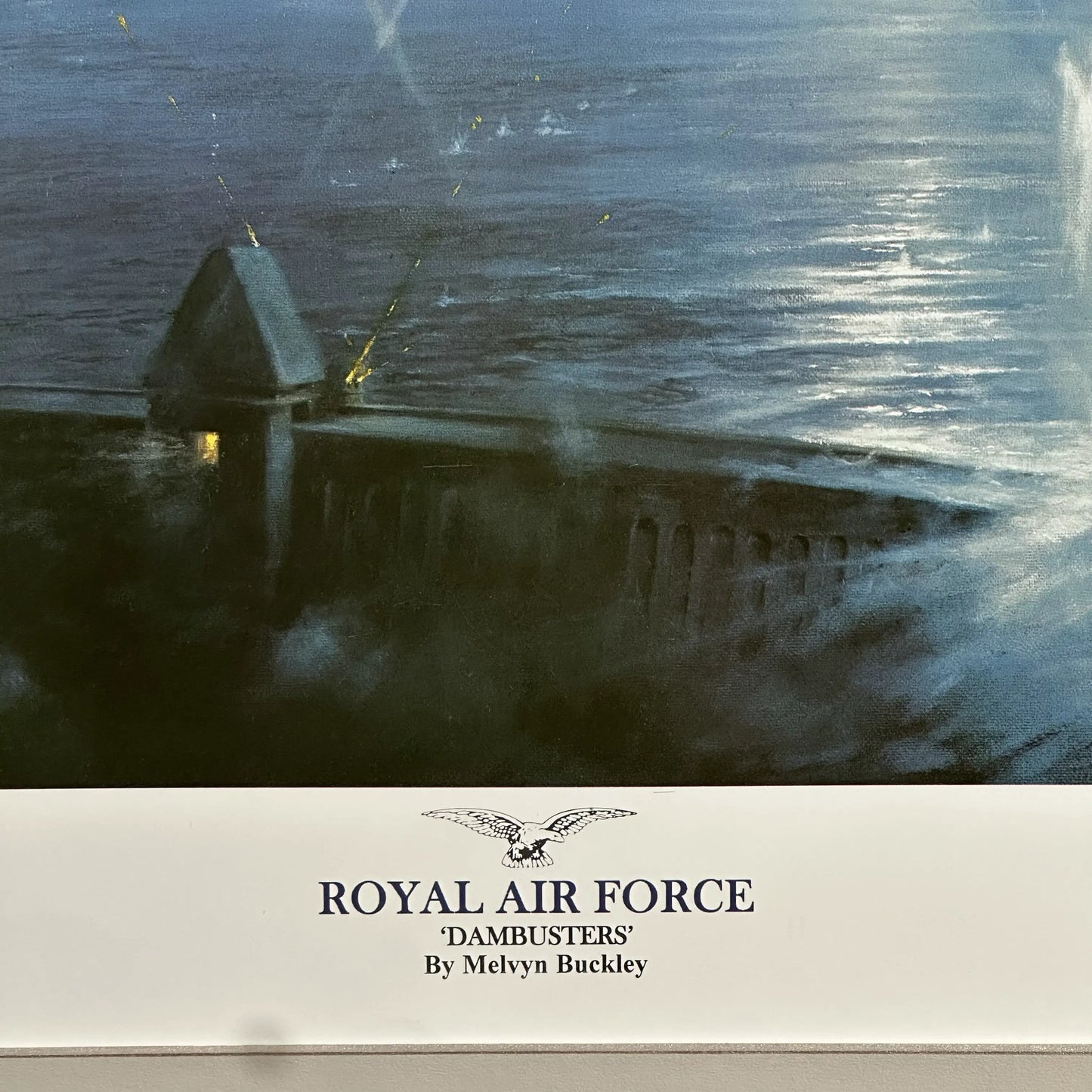 "Royal Air Force Dambusters" by Melvyn Buckley — Signed and framed, with Certificate of Authenticity