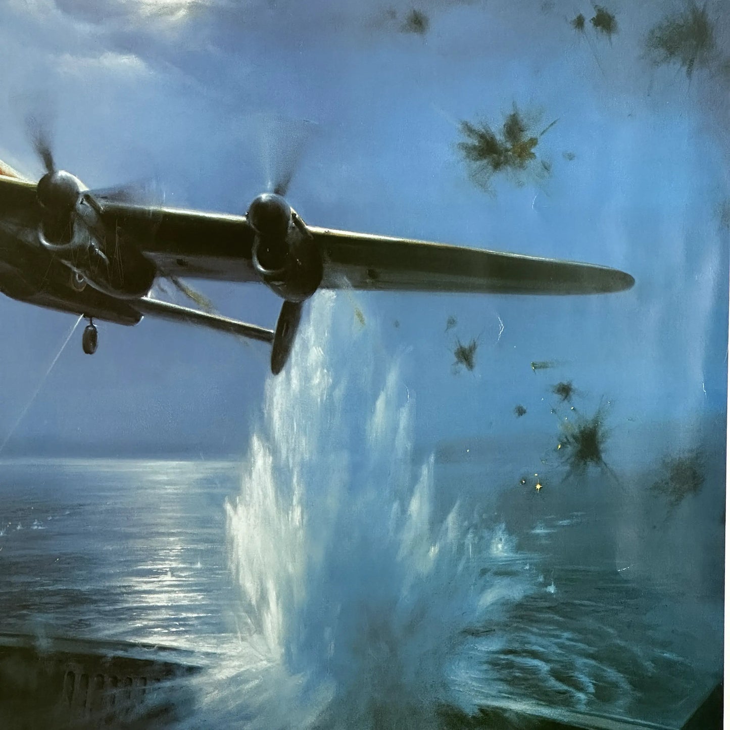 "Royal Air Force Dambusters" by Melvyn Buckley — Signed and framed, with Certificate of Authenticity