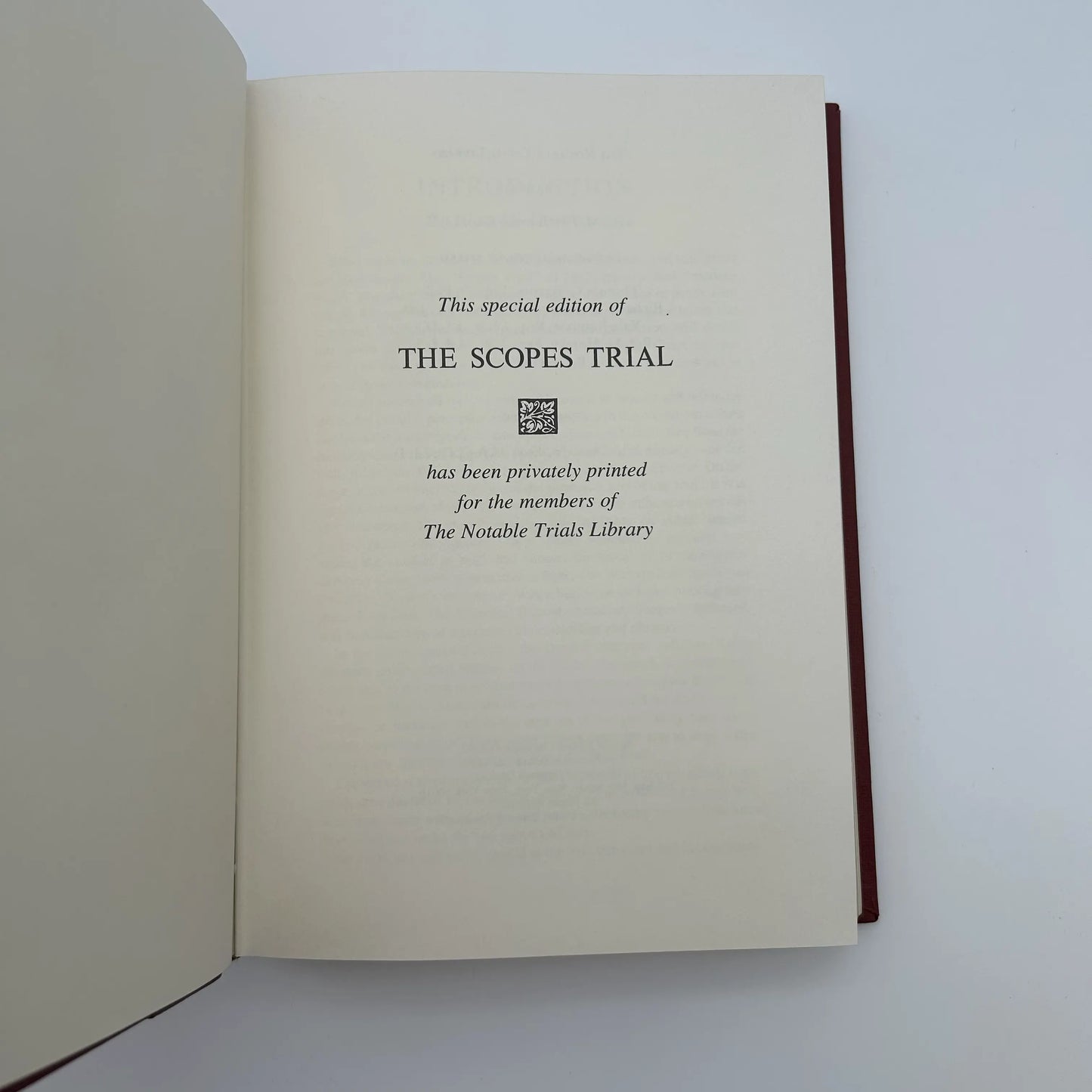 "The Scopes Trial" — The Notable Trials Library Special Edition