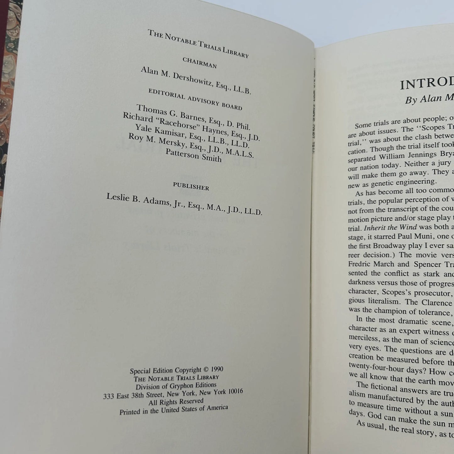 "The Scopes Trial" — The Notable Trials Library Special Edition