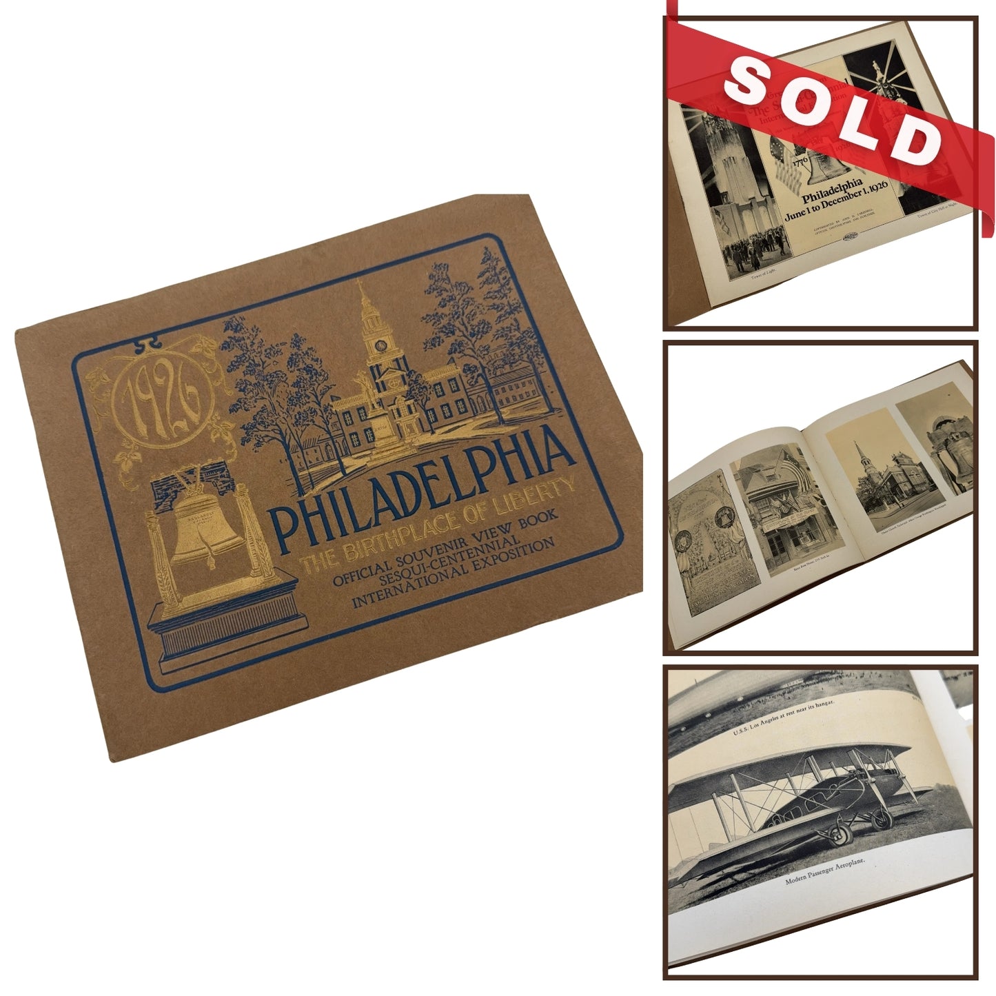 1926 Sesqui-Centennial Internationl Expo Souvenir View Book