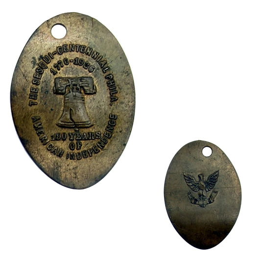 Souvenir medal and fob made for the Sesqui-Centennial International Exhibition — 1926