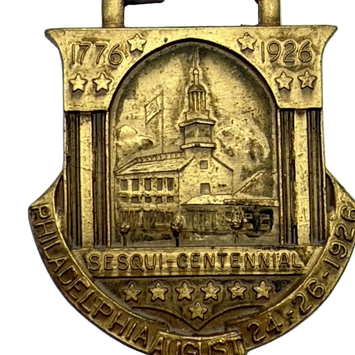 Souvenir medal and fob made for the Sesqui-Centennial International Exhibition — 1926