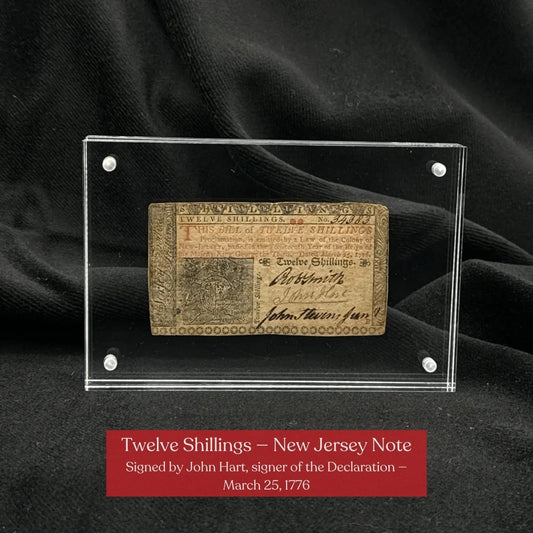 Colonial Currency from 1774 to 1786—Including one signed by a signer of the Declaration