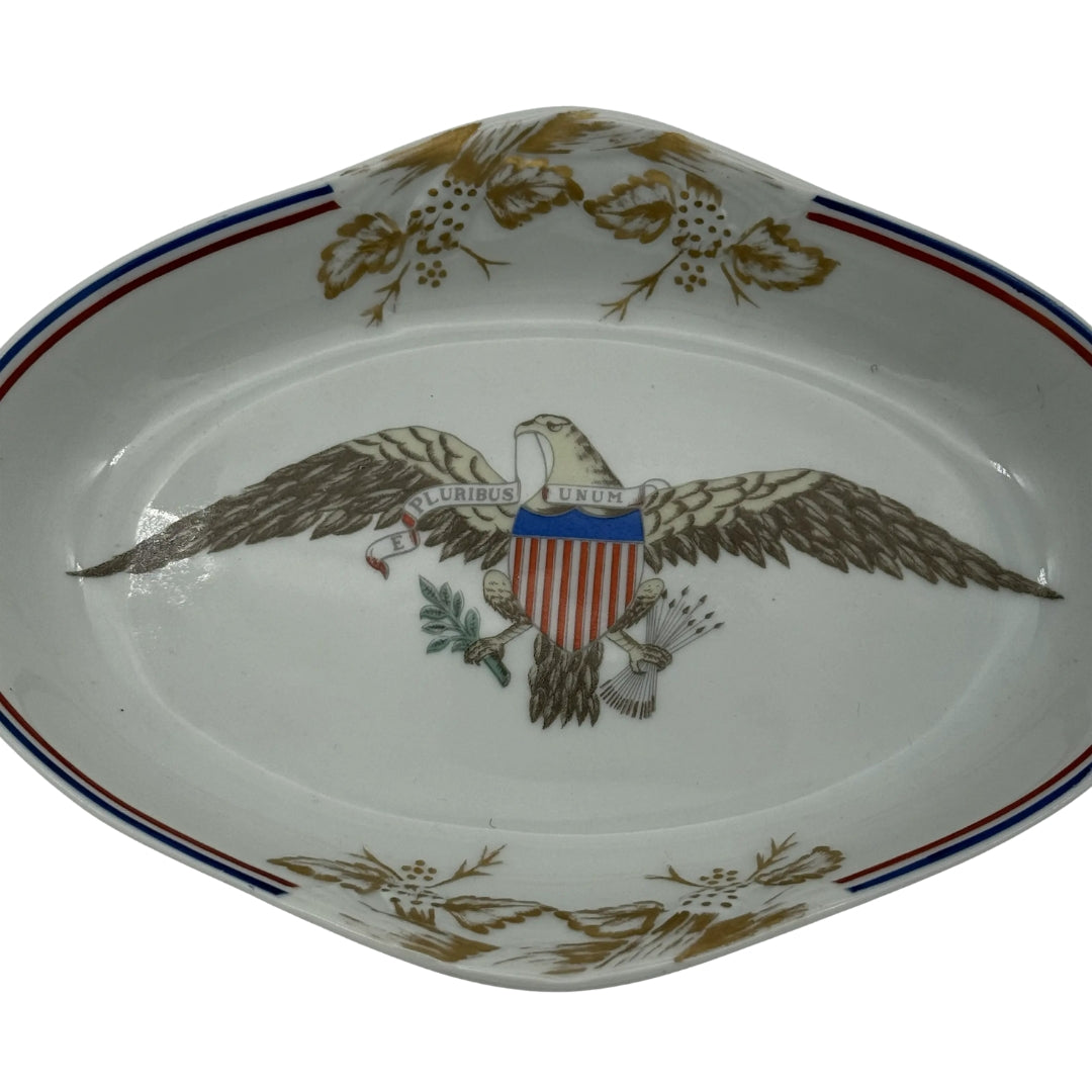 The Diplomatic Reception Rooms, Department of State Mottahedeh Small Dish with Eagle