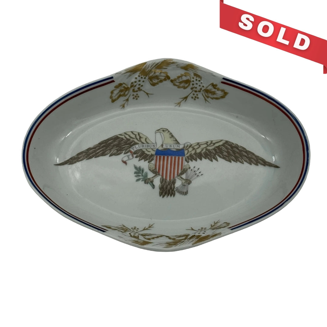 The Diplomatic Reception Rooms, Department of State Mottahedeh Small Dish with Eagle
