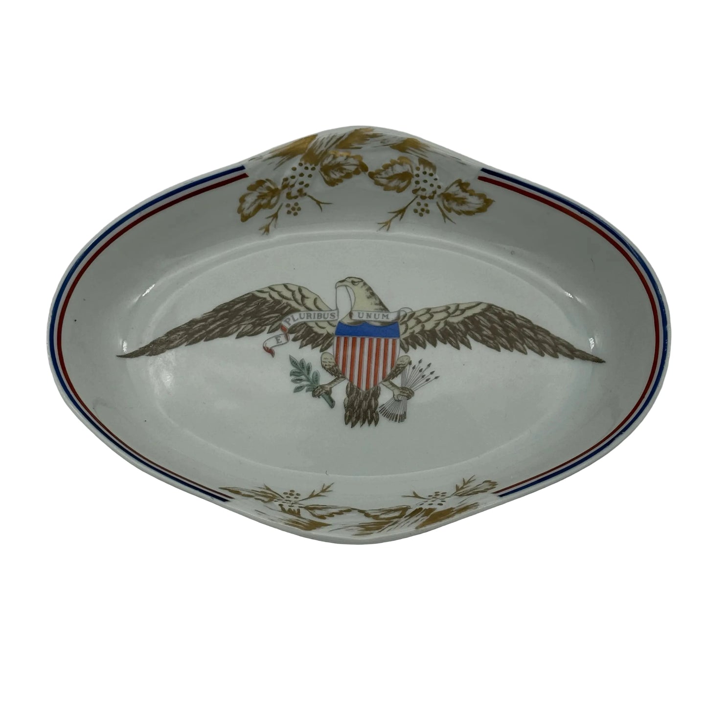 The Diplomatic Reception Rooms, Department of State Mottahedeh Small Dish with Eagle