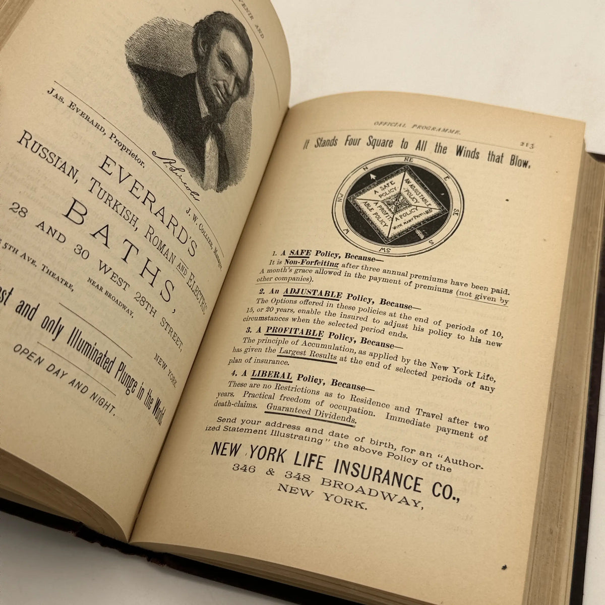 "Souvenir and Official Programme Book of the Centennial Celebration of the Inauguration of George Washington" by John Alden — 1889