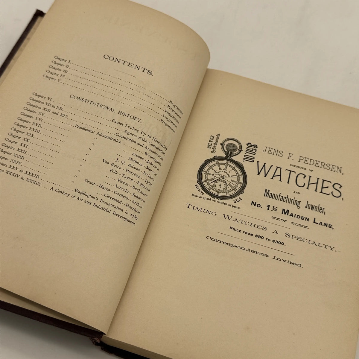 "Souvenir and Official Programme Book of the Centennial Celebration of the Inauguration of George Washington" by John Alden — 1889