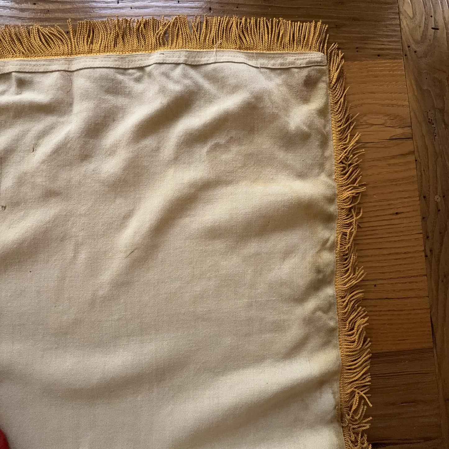 St. George's Cross display flag with gold trim — Wool — Made by Annin