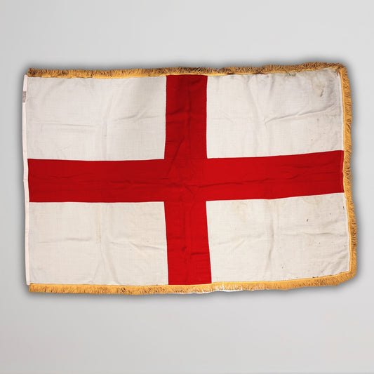 St. George's Cross display flag with gold trim — Wool — Made by Annin