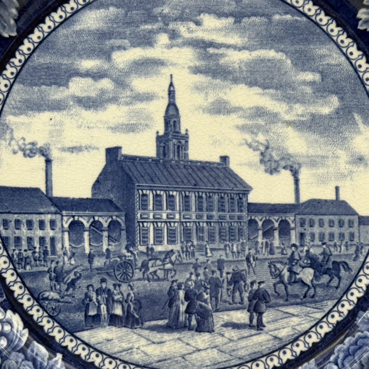 Independence Hall Staffordshire Plate