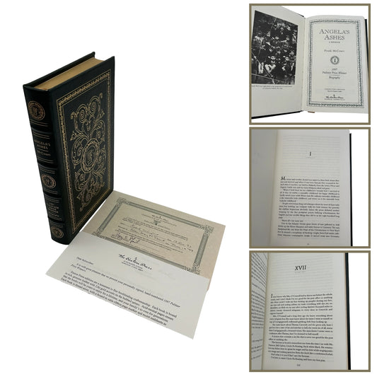 "Angela's Ashes" Signed by author, Frank McCourt - Leather-bound, gilt-edged Easton Press edition