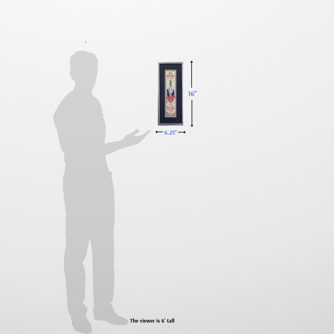 Grand Fair of the Seventh Regiment — 1879 "Stevengraph," framed