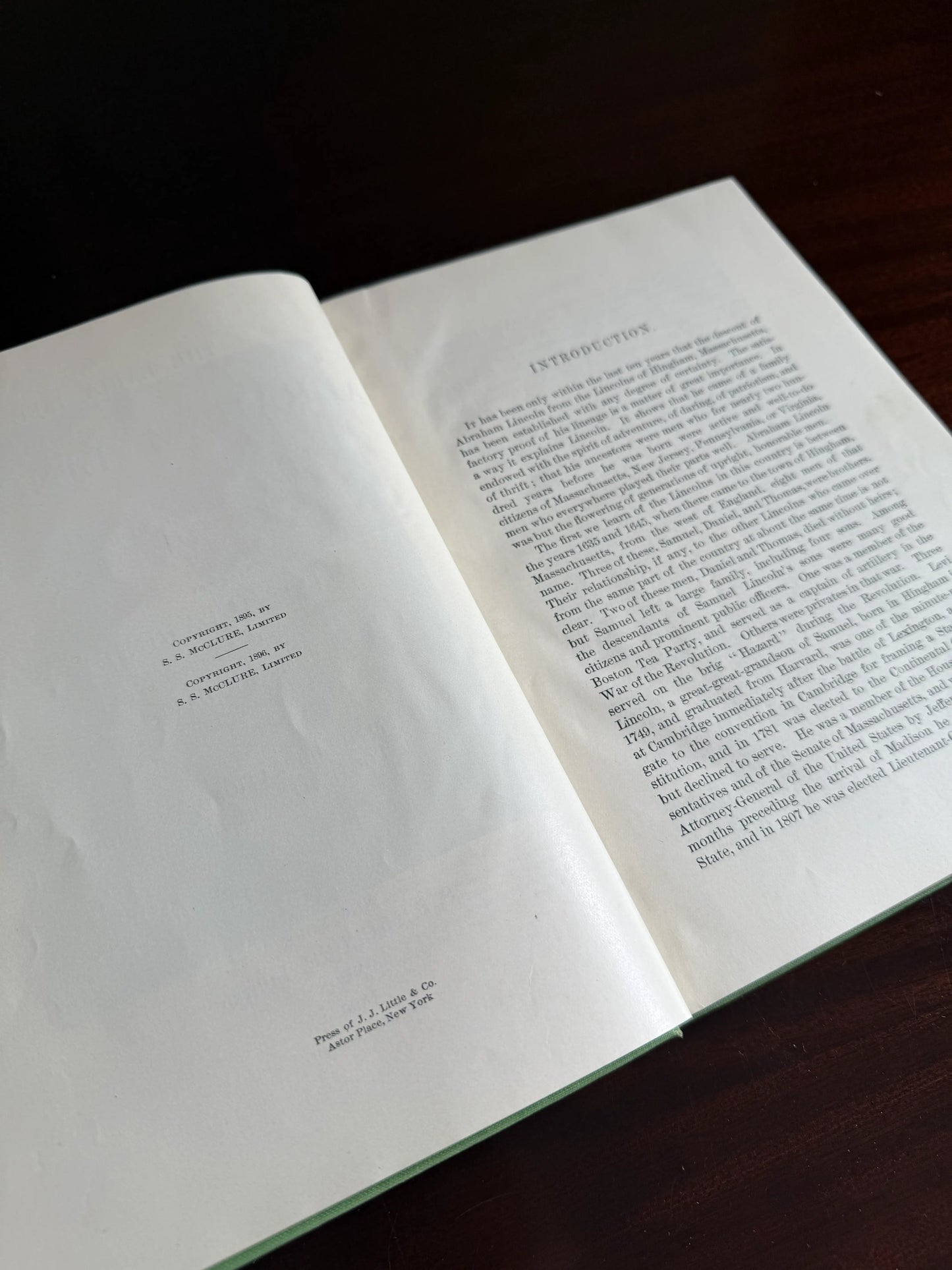 "The Early Life of Abraham Lincoln" by Ida Tarbell — 1896