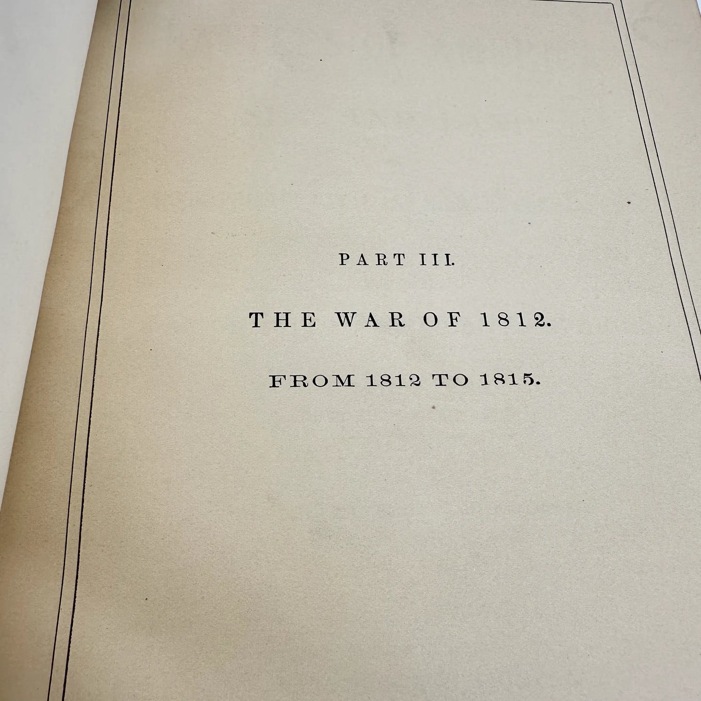 1878 "The Battles of America by Sea and Land: Volume II:  War of 1812 and Mexican War" by Robert Tomes