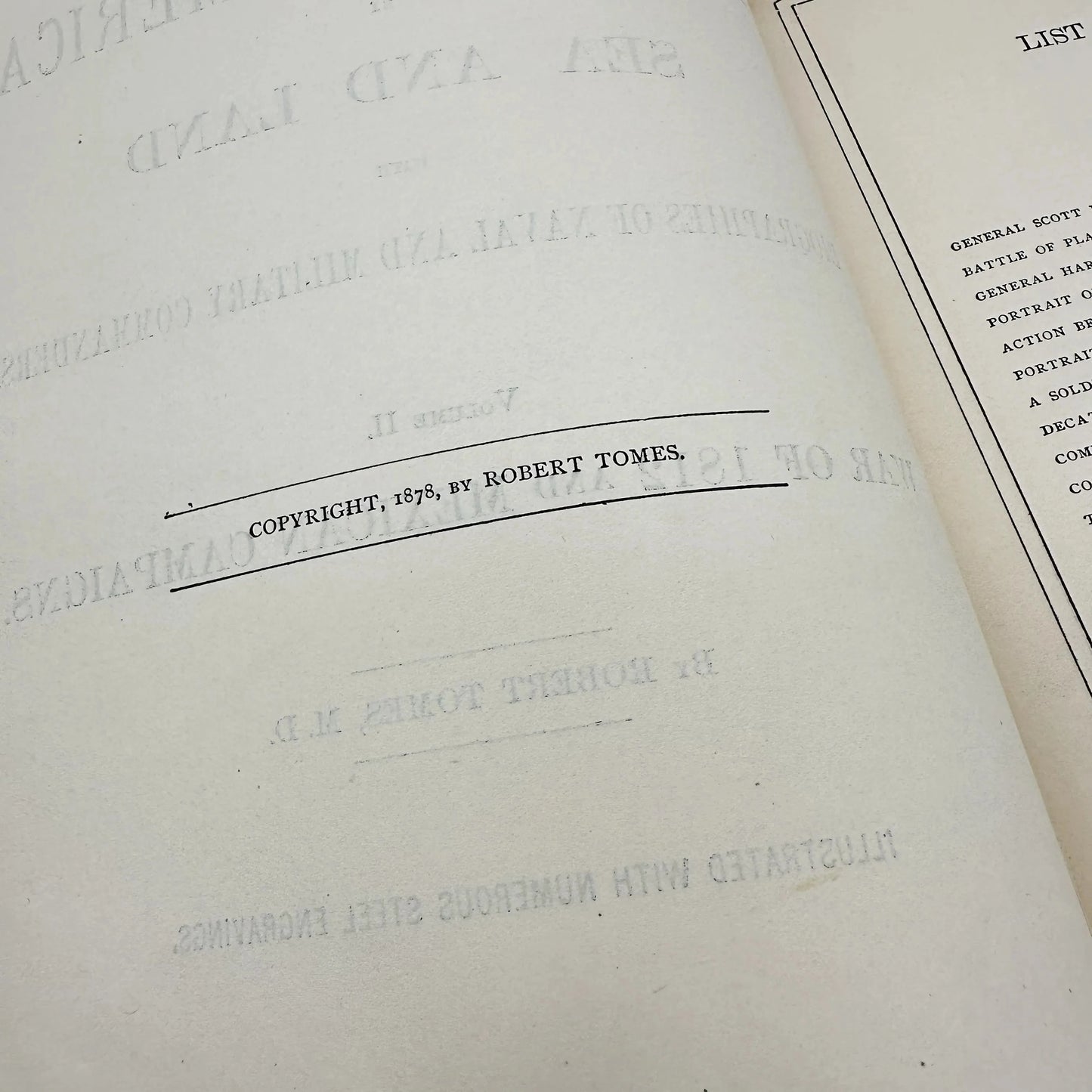 1878 "The Battles of America by Sea and Land: Volume II:  War of 1812 and Mexican War" by Robert Tomes