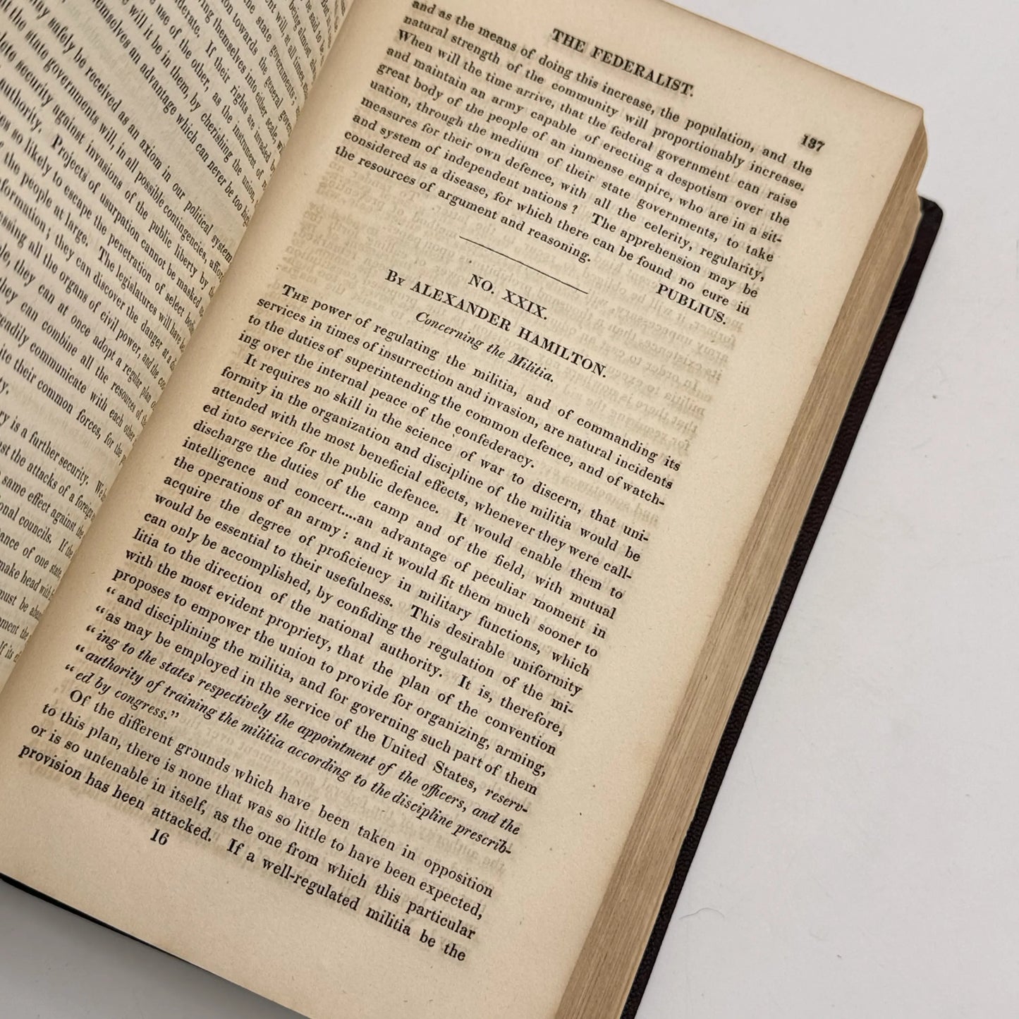 1826 "The Federalist, on the New Constitution" — Beautifully, rebound, with pages in excellent condition