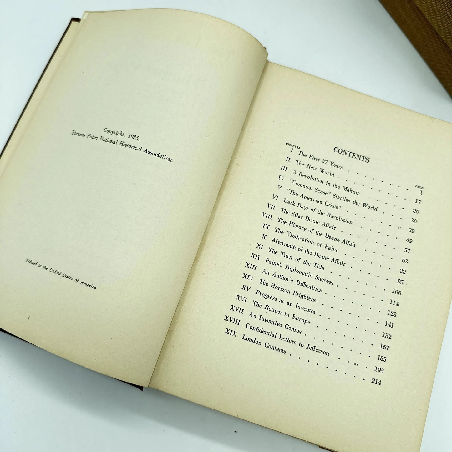 1925 Thomas Paine's Life & Works in 10 volumes— With an introduction by Thomas A. Edison