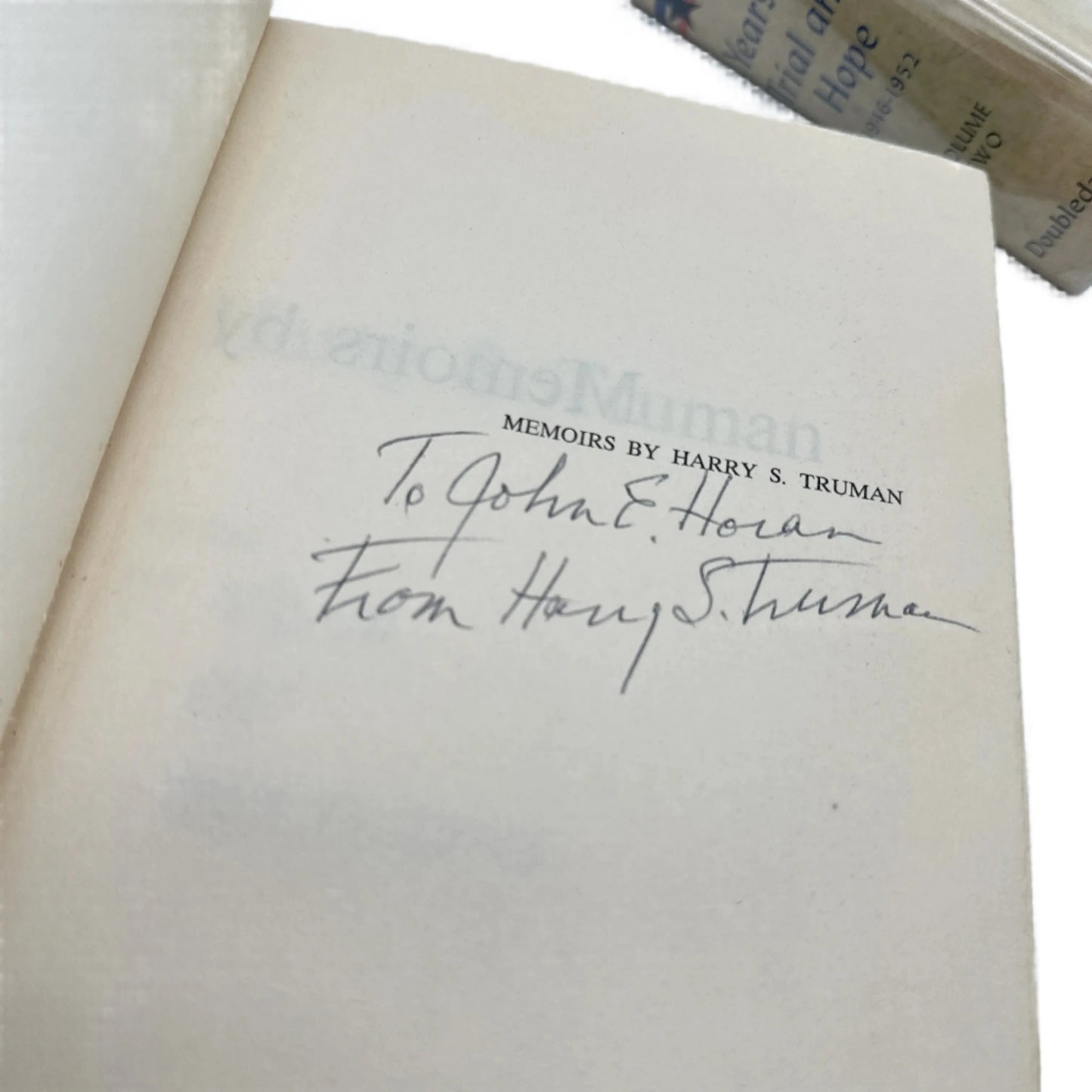 Memoirs of Harry S. Truman — Two volumes — Both signed by Truman