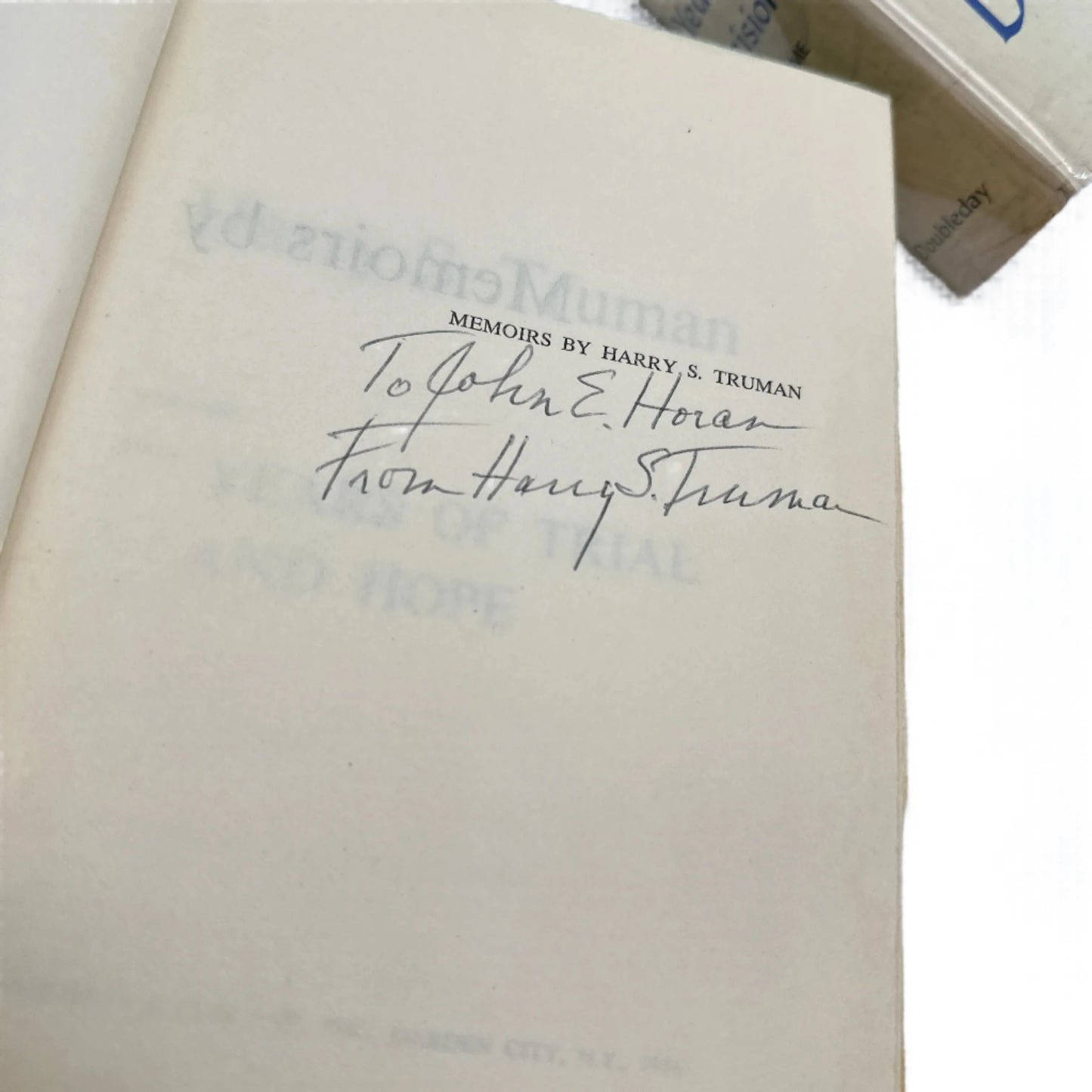 Memoirs of Harry S. Truman — Two volumes — Both signed by Truman