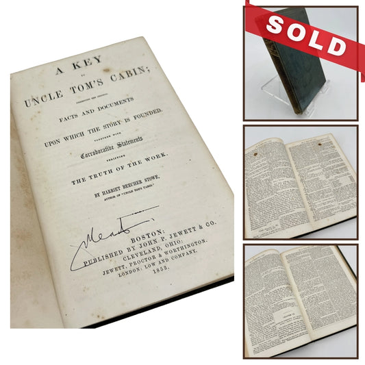 A Key to Uncle Tom's Cabin — 1853 — First edition