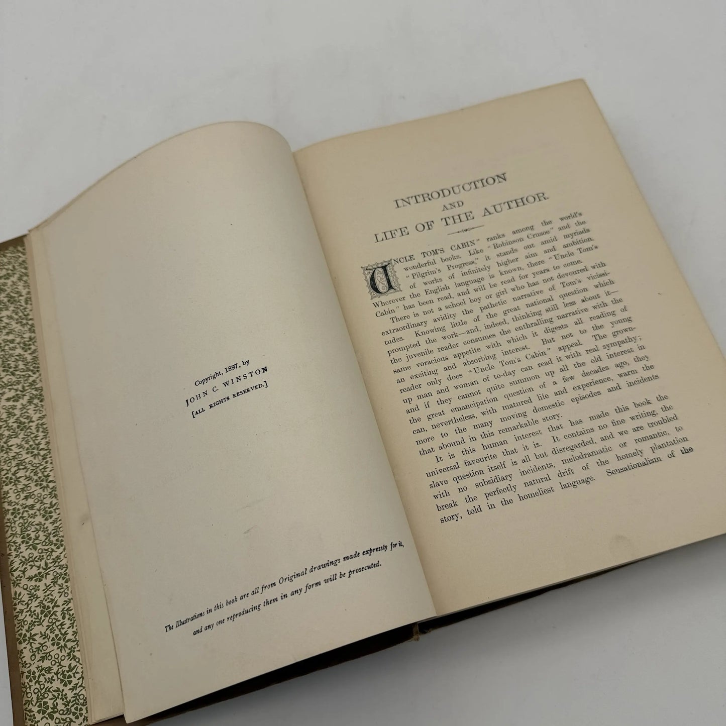 Uncle Tom's Cabin by Harriet Beecher Stowe — Memorial Edition — 1897