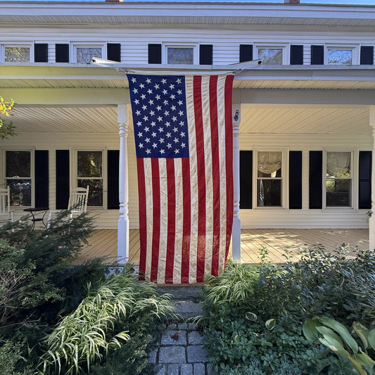 Large 49-Star American Flag in use for only one year — Philadelphia Quartermaster Depot