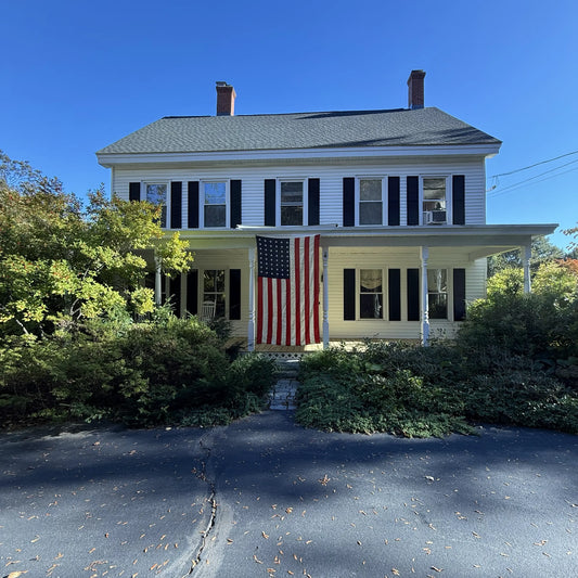 48 Star Wool Flag with sewn stripes and embroidered stars — 5’ x 8’