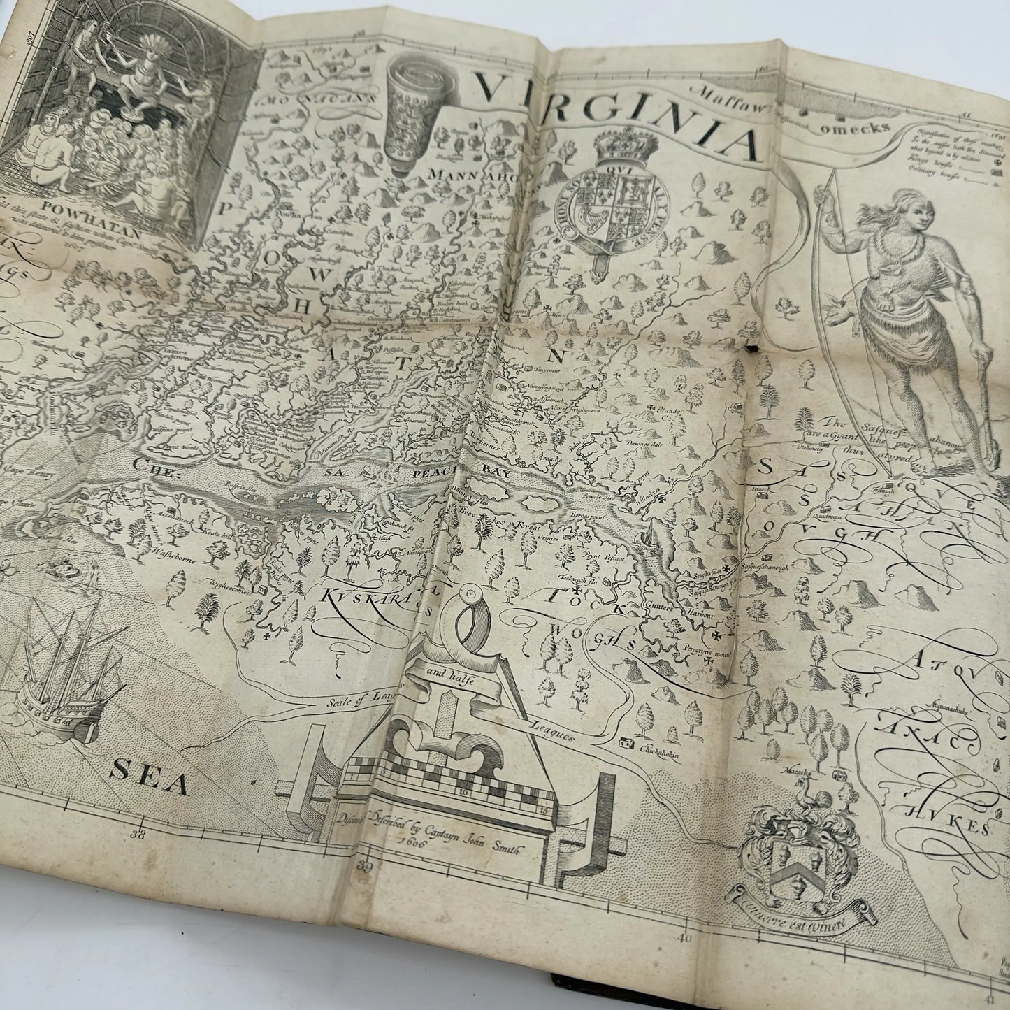 "The True Travels, Adventures and Observations of Captaine John Smith" — 1819 reprint of 1629 book