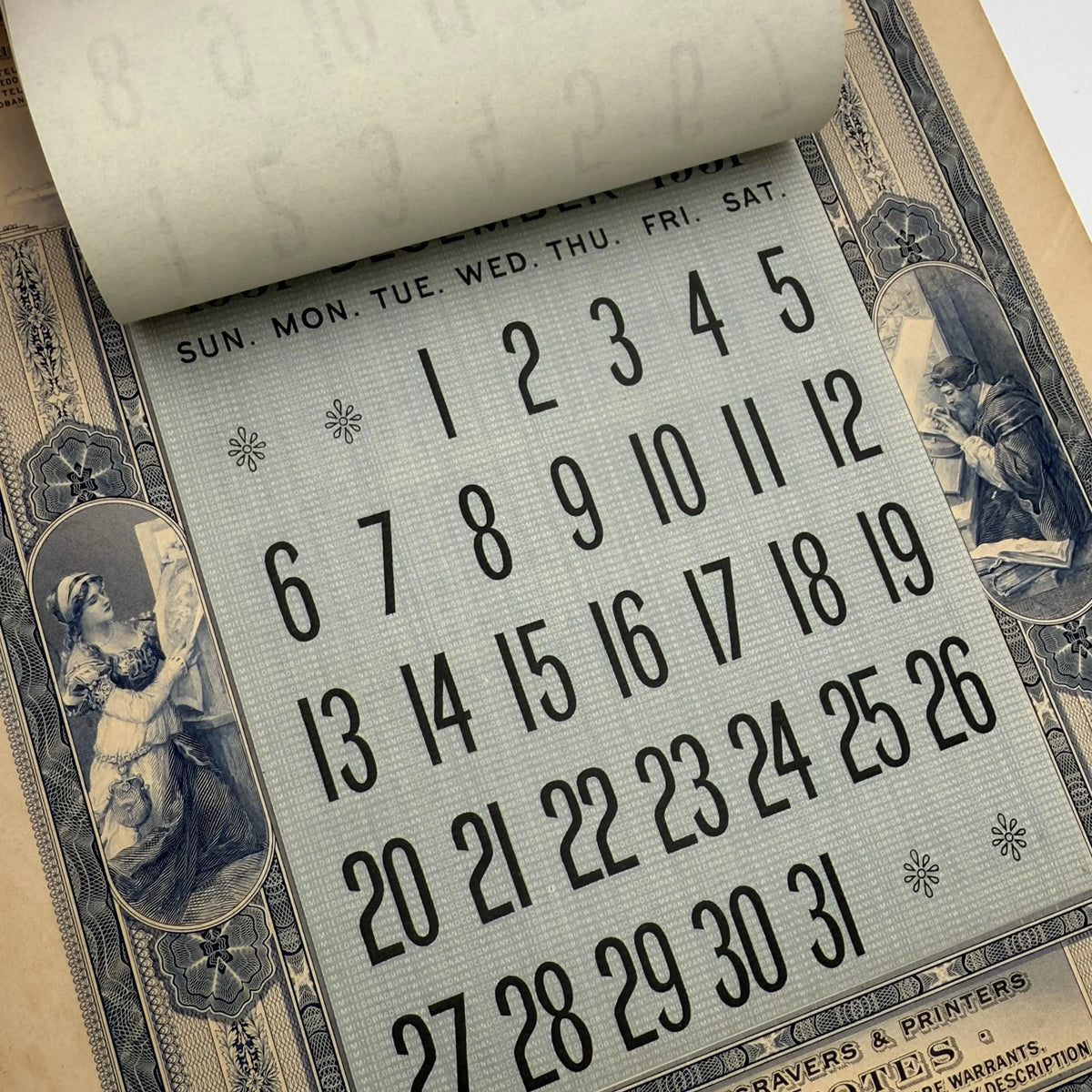 Calendars from 1931 and 1941 — With all pages present